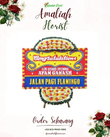Sewa Papan Bunga Tampak Siring